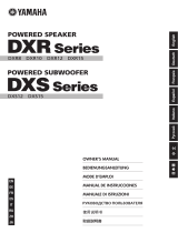 Yamaha DXR8 Návod k obsluze
