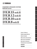 Yamaha DXR8mkII Uživatelský manuál