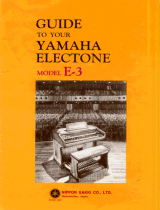 Yamaha E-3 Návod k obsluze