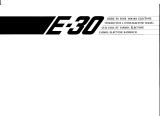 Yamaha Electone E-30 Uživatelský manuál