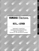 Yamaha EL-28 Návod k obsluze