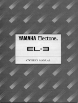 Yamaha EL-3 Návod k obsluze