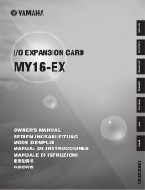 Yamaha MY16-EX Uživatelský manuál