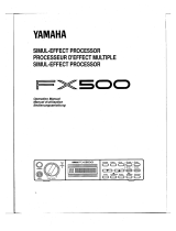 Yamaha FX500 Návod k obsluze