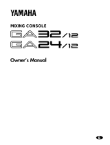 Yamaha GF24/12 Uživatelský manuál