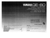 Yamaha GE-60 Návod k obsluze