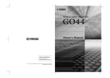 Yamaha GO44 Uživatelský manuál