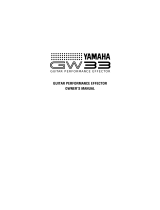 Yamaha GW33 Návod k obsluze
