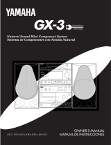 Yamaha GX-3 Uživatelský manuál