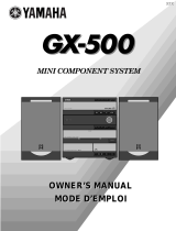 Yamaha GX500 Uživatelský manuál