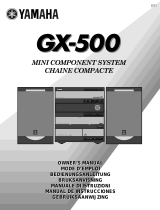 Yamaha GX-500RDS Návod k obsluze