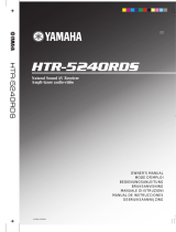 Yamaha HTR-5240RDS Uživatelský manuál