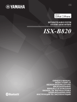 Yamaha ISX-B820 Uživatelský manuál