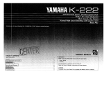 Yamaha K-222 Návod k obsluze