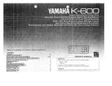 Yamaha K-600 Návod k obsluze