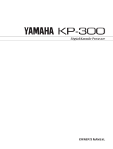 Yamaha KP-300 Návod k obsluze