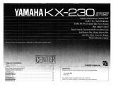 Yamaha KX230 Návod k obsluze