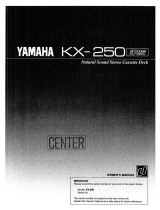 Yamaha KX-250 Návod k obsluze