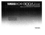 Yamaha KX-300U Návod k obsluze