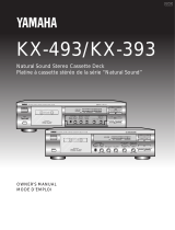 Yamaha KX-493 Uživatelský manuál