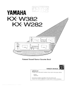 Yamaha KX-W382 Návod k obsluze