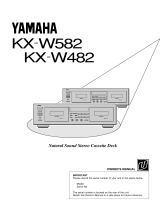 Yamaha KX W482 Uživatelský manuál