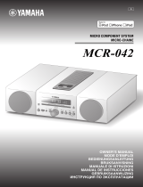 Yamaha MCR-042 Purple Uživatelský manuál
