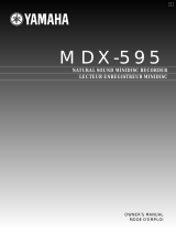Yamaha MDX-595 Uživatelský manuál