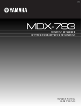 Yamaha MDX-793 Návod k obsluze