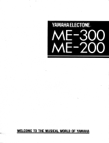 Yamaha ME-200 Návod k obsluze