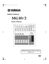 Yamaha MG10/2 Uživatelský manuál