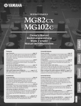 Yamaha MG102C - 10 Input Stereo Mixer Návod k obsluze