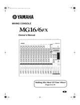 Yamaha MG 6FX Uživatelský manuál