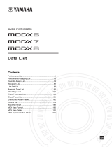 Yamaha MODX6 list
