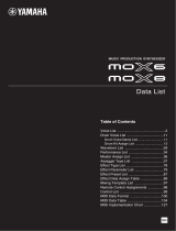 Yamaha MOX8 list
