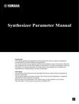 Yamaha MOX8Synthesizer Uživatelský manuál