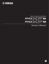 Yamaha MOXF Uživatelský manuál