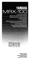 Yamaha MRX-100 Návod k obsluze