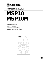 Yamaha MSP10 Uživatelský manuál