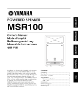 Yamaha MSR100 Uživatelský manuál