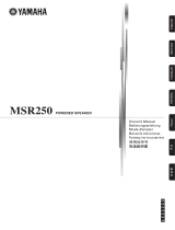 Yamaha MSR250 Uživatelský manuál