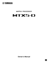 Yamaha MTX5-D Návod k obsluze