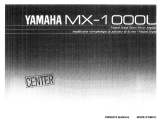 Yamaha MX-1000 Návod k obsluze