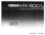 Yamaha MX-800 Návod k obsluze
