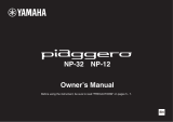 Yamaha Piaggero NP-32 Návod k obsluze