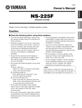 Yamaha NS-225F Uživatelský manuál