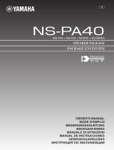 Yamaha NS-PA40 Uživatelský manuál