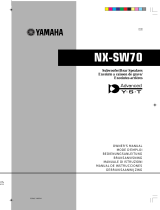 Yamaha NX-SW70 Uživatelský manuál