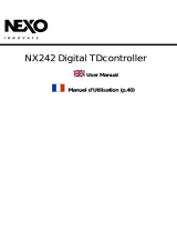 Nexo NX242 Uživatelský manuál
