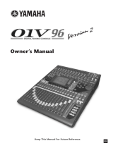 Yamaha O1v Uživatelský manuál